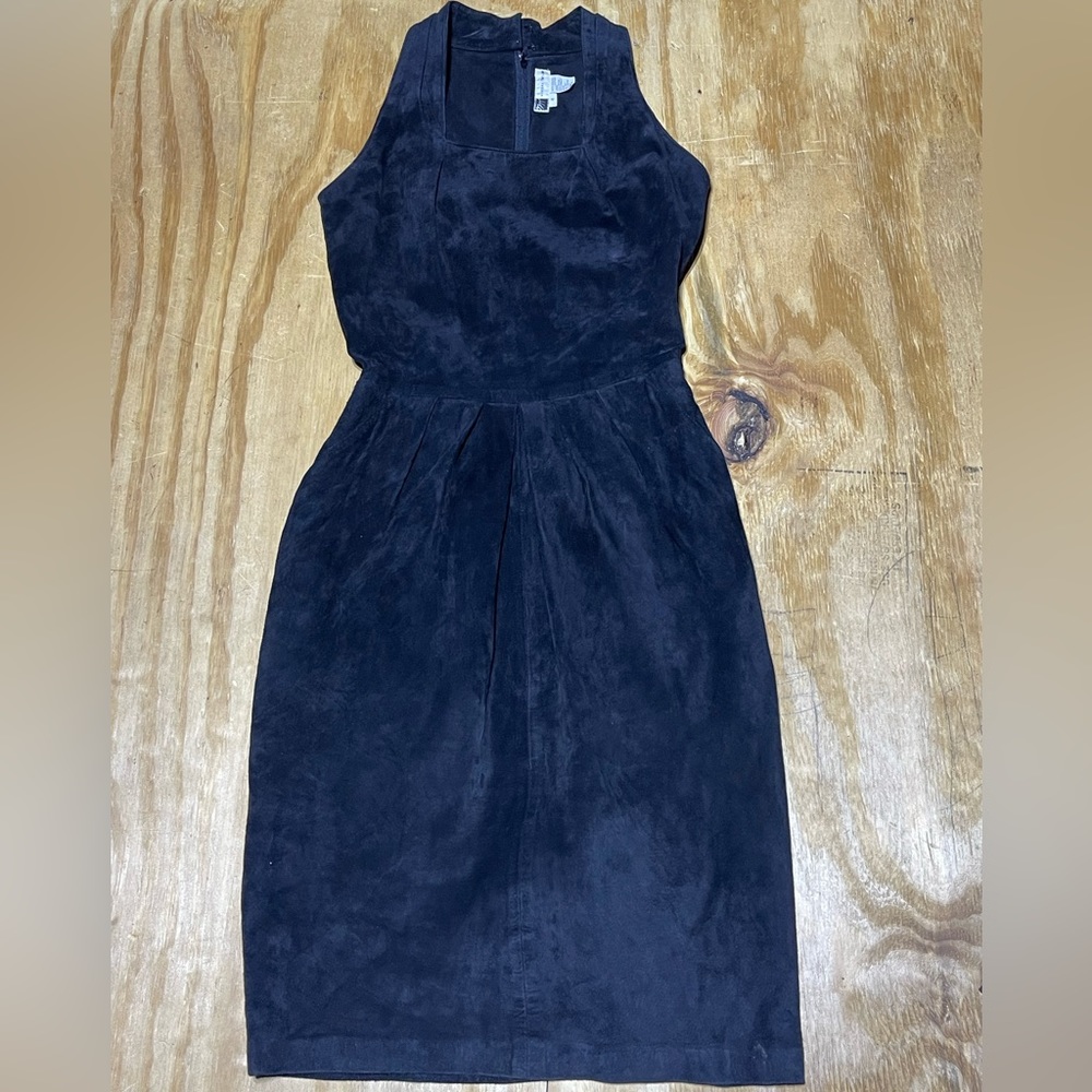Morgan Taylor dress women 4 black suede …..R